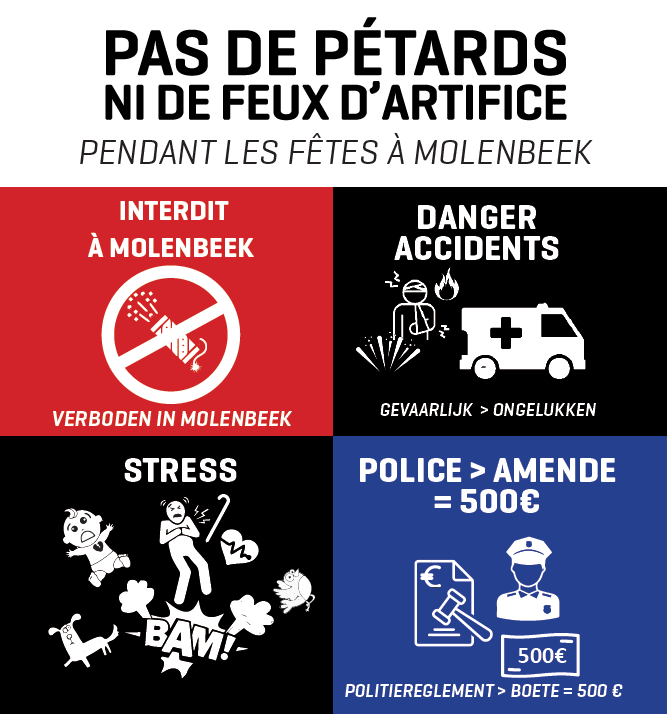 Pas de pétards ni de feux d'artifice